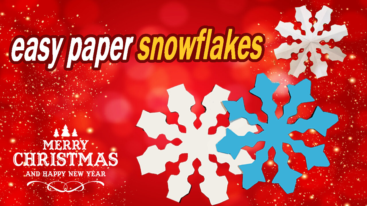 How to make easy paper snowflakes ( Paper Snowflake )✌👌