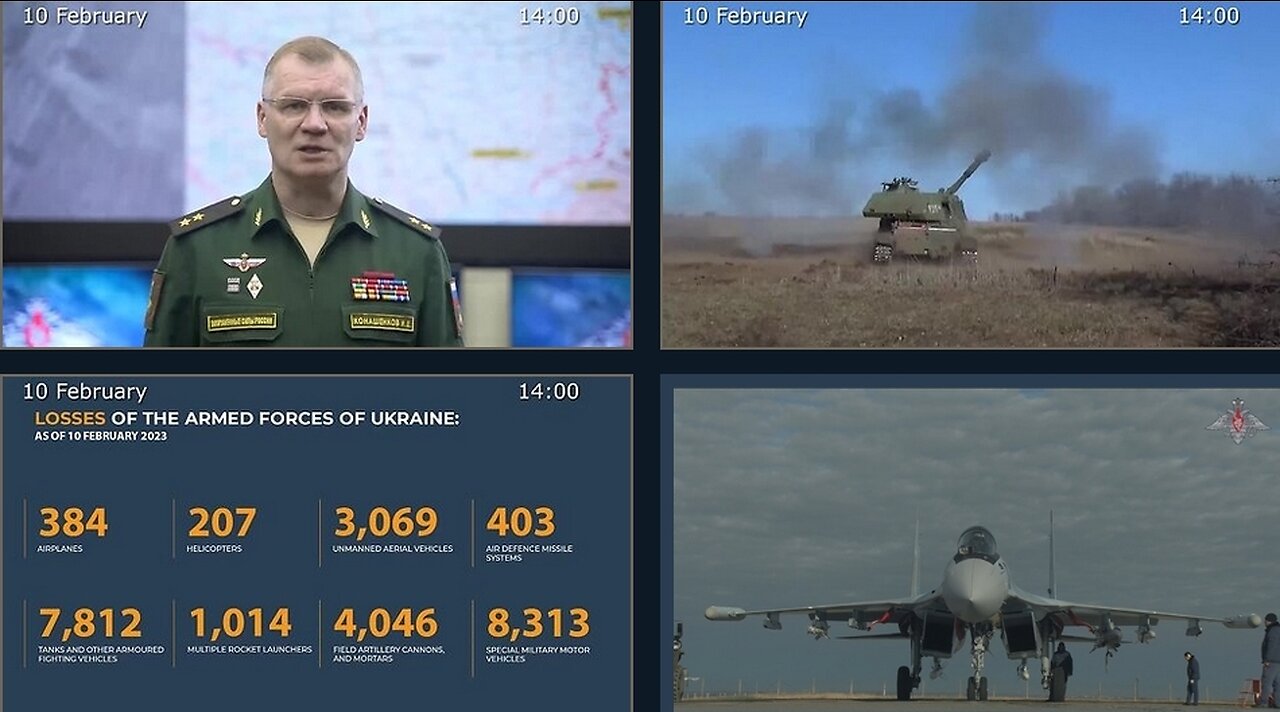 10.02.23 ⚡️ Russian Defence Ministry report on the progress of the deNAZIfication of Ukraine