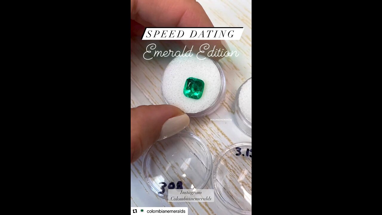 Search Loose certified natural cushion Colombian emeralds at the best cost prices online and store