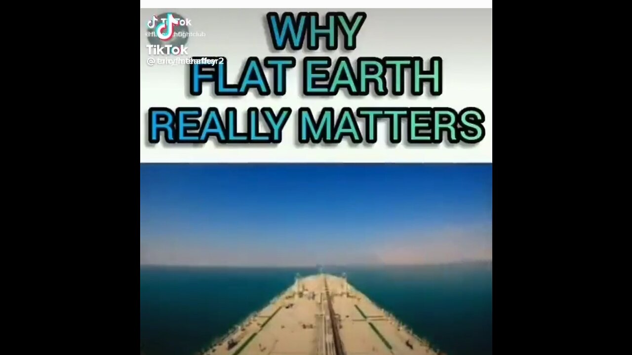 WHY SHOULD WE EVEN CARE IF WE LIVE ON A BALL OR IF IT'S FLAT