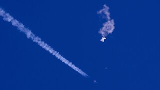 Chinese military balloon over America has finally been shot down