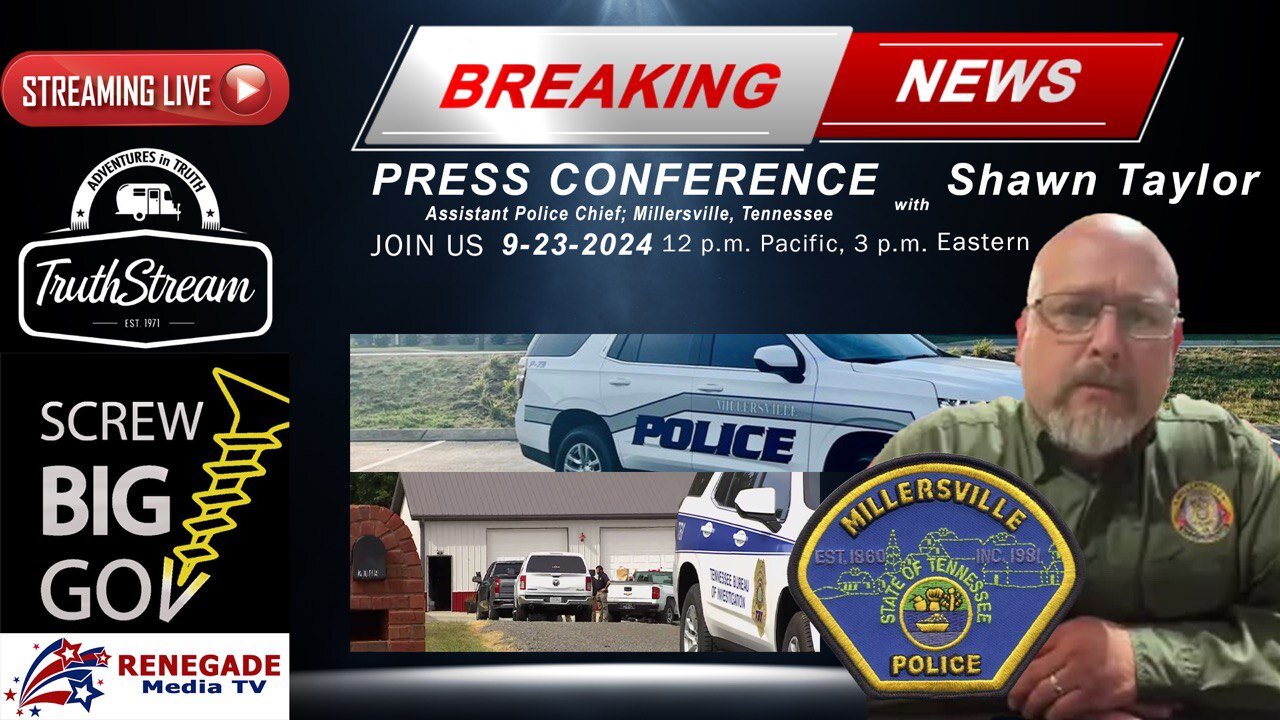 Special Live Press Conference with Shawn Taylor, Asst. Police Chief, Millersville, TN