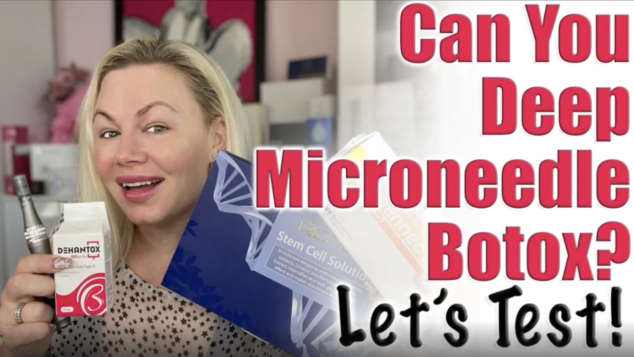 Can you Deep Microneedle Toxin? Let's test | Code Jessica10 saves you Money at All Approved Vendors