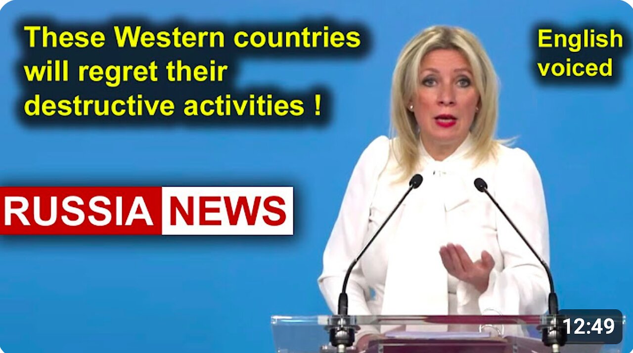 These Western countries will regret their destructive activities!