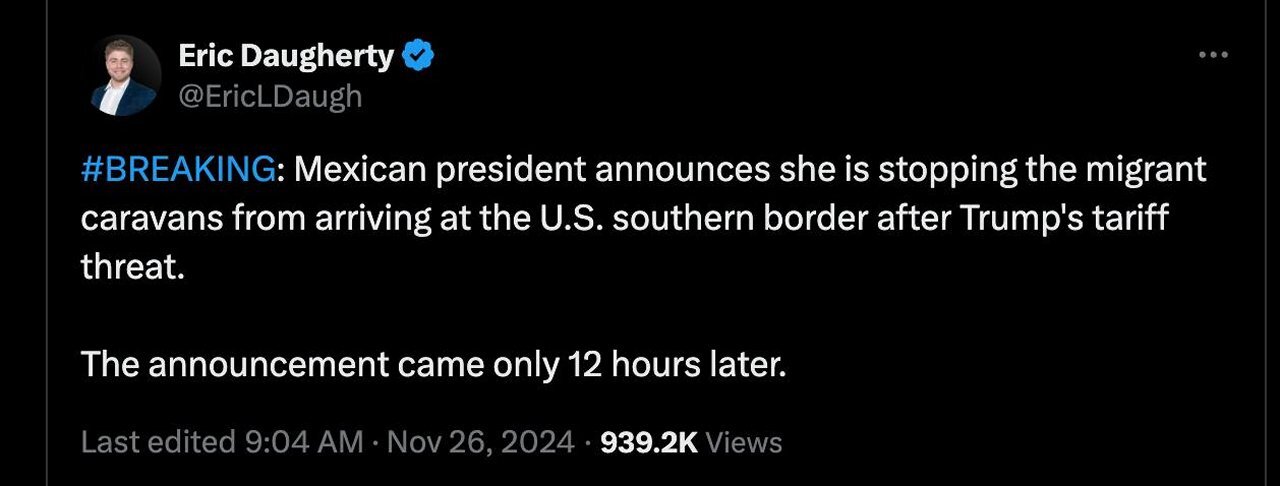 Mexico's ✡ President has responded to Trump's tariff threat and she is not happy.