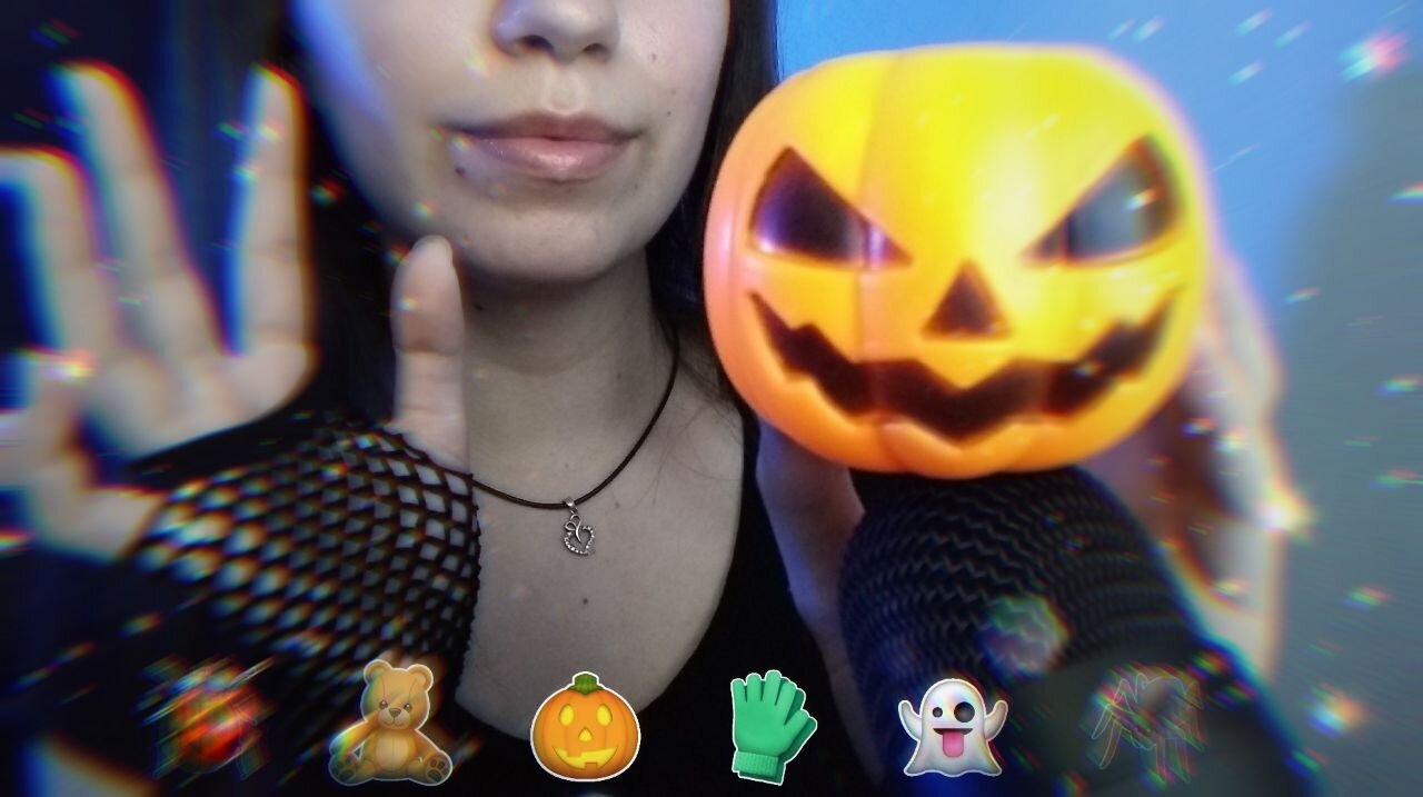 ASMR - EMOJI CHALLENGE 🕷️🎃🧸👻 +