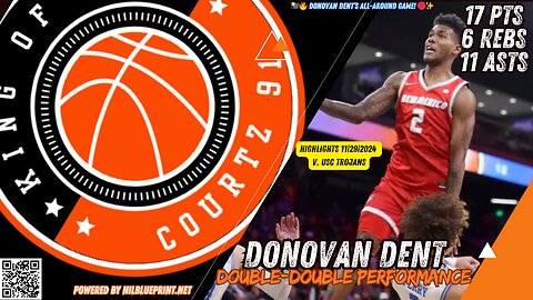 🎥 Donovan Dent’s Double-Double Performance!