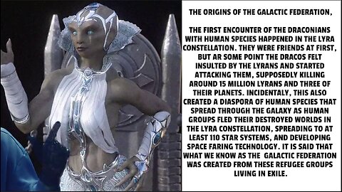 THE ORIGINS OF THE GALACTIC FEDERATION, THE FIRST ENCOUNTER OF THE DRACONIANS WITH HUMAN SPECIES HA