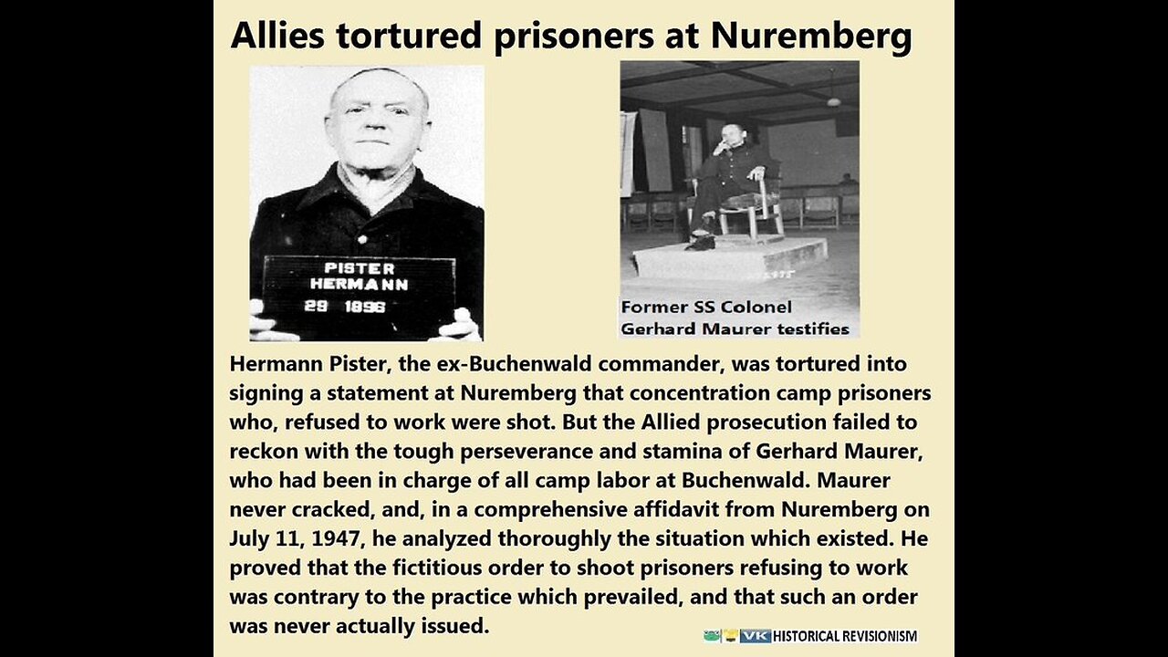 Buchenwald Prisoner talks about using the camp CURRENCY$ to buy CIGARETTES & WEAK BEER & go to MOVIE THEATER!