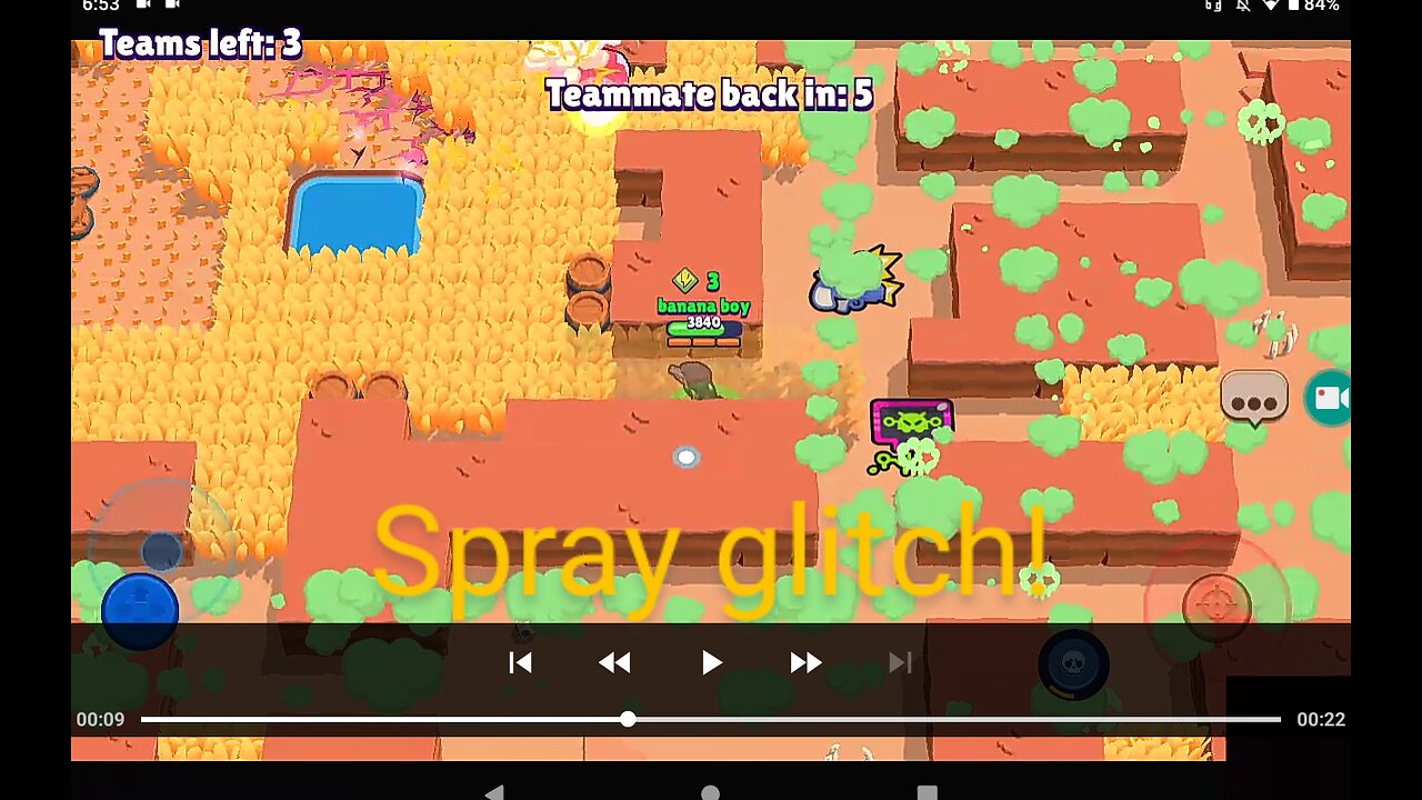 Spray glitch!