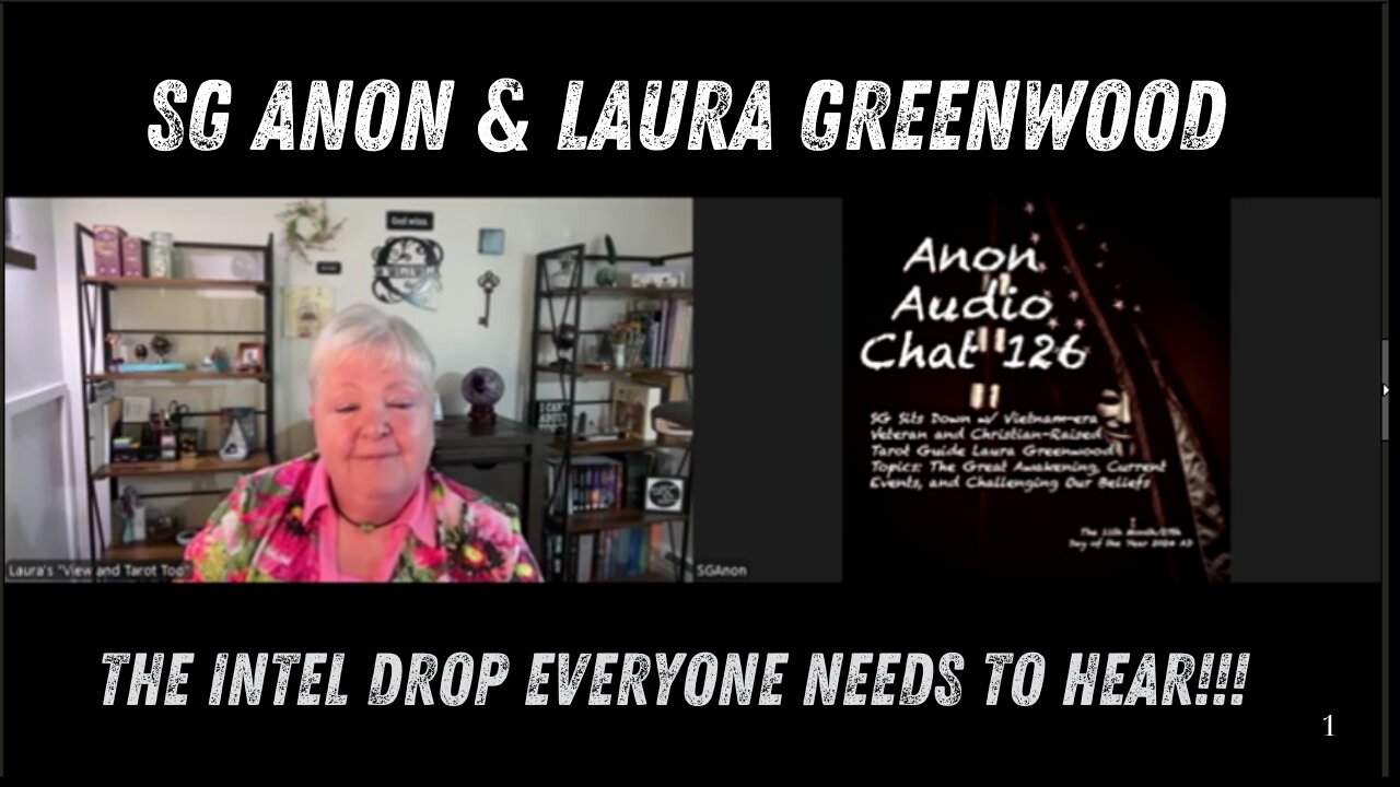 SG Anon & Laura Greenwood: The Intel Drop Everyone Needs To Hear!!! Nov 30.