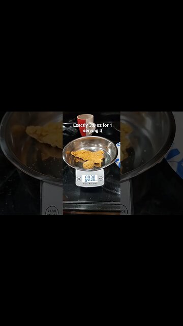 the problem with serving sizes for chiken strips