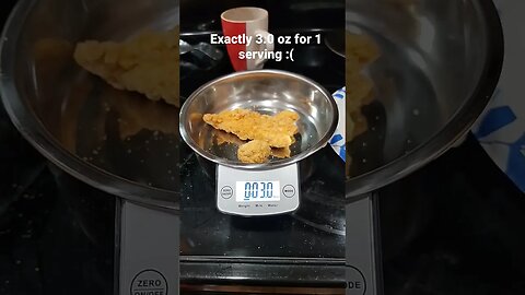 the problem with serving sizes for chiken strips