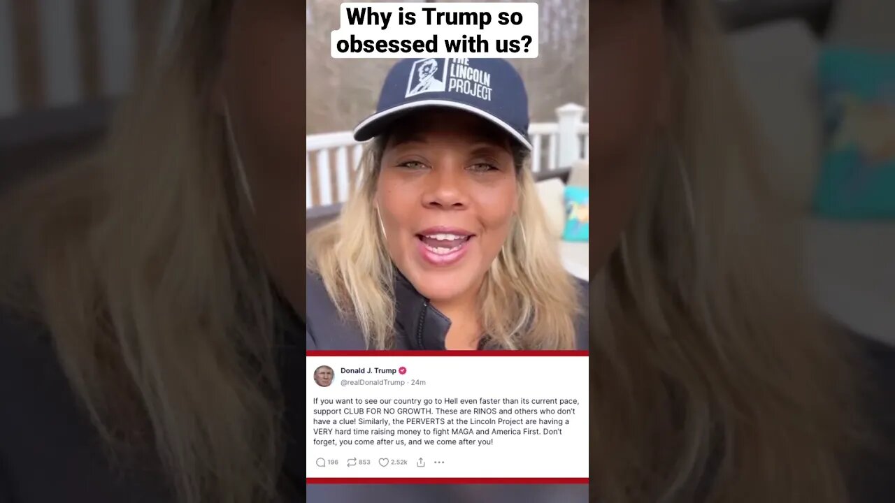 Why is Donald Trump so obsessed with the Lincoln Project?