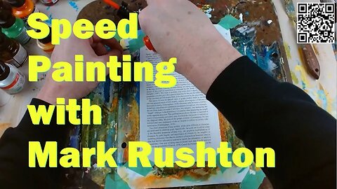 One Minute Book Painting with Mark Rushton (sped up with music)