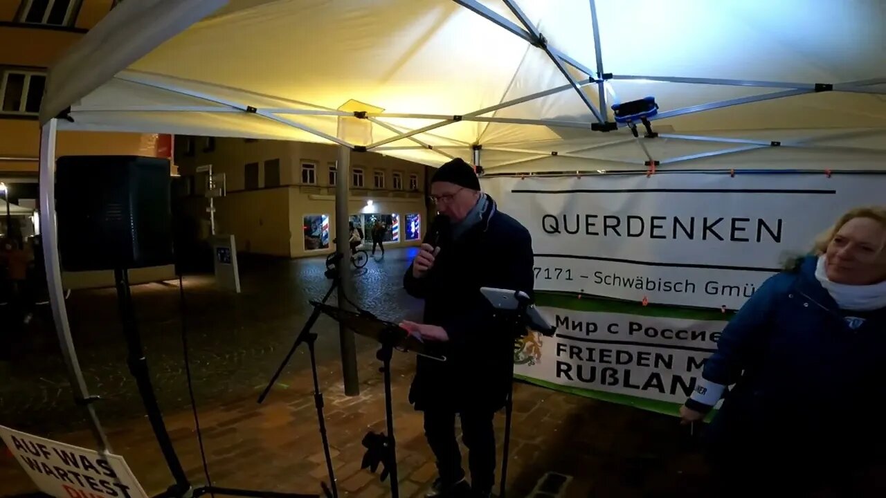 Mahnwache Nr. 166 in Schwäbisch Gmünd am 31.01.2023