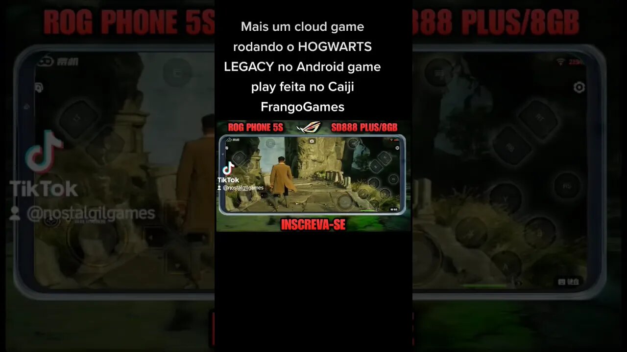 Mais um cloud games Streaming rodando o HOGWARTS LEGACY que top.