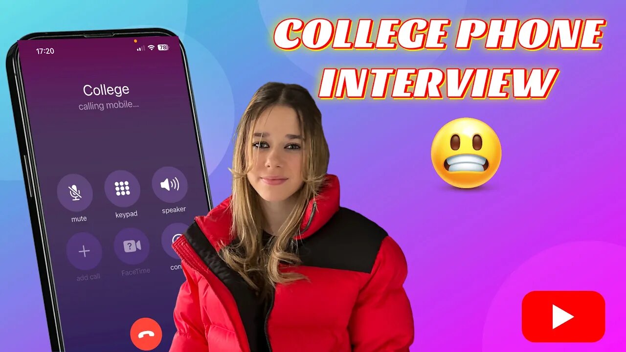 COLLEGE PHONE INTERVIEW NERVES!!