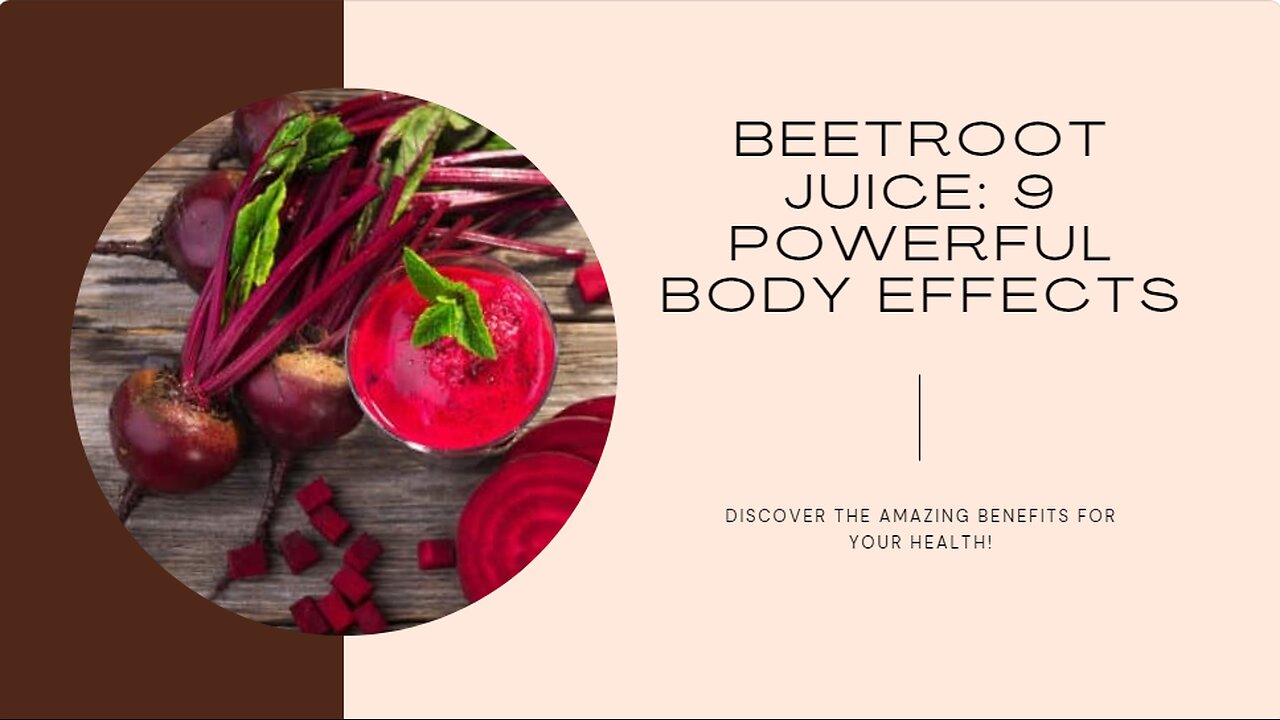 Health Benefits of Beetroot Juice