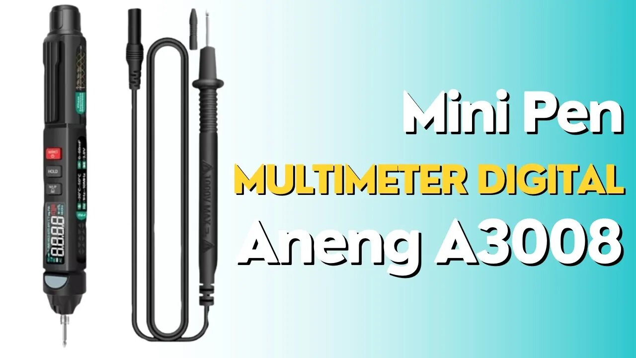 Mini Pen Multimeter Digital I Aneng A3008 #canetadigital