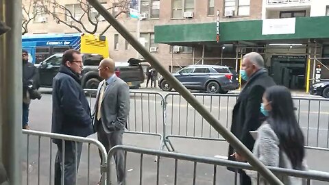 Press Conference Outside the Watson Hotel 400 W57th st 1/30/23 @thenyic @NYCImmigrants