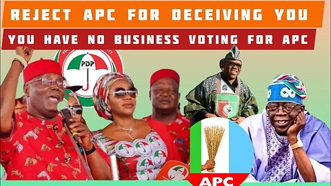 APC ALLIANCE IS Collapsing Atiku lambast Tinubu . You have no business voting for APC
