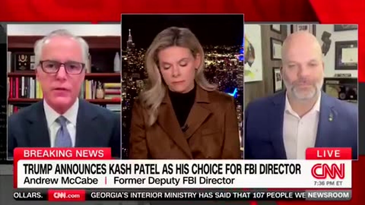 Andy McCabe MELTS DOWN Over Trump Nominating Kash Patel