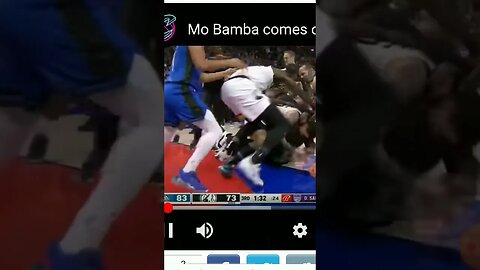 Mo Bamba & Austin Rivers Throw Hands On The Court #nba #shortsvideo #shorts