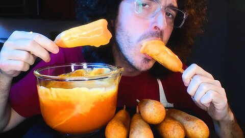 NOMNOM CHEESE SAUCE KOREAN CORN DOGS * ASMR NO TALKING * NOMNOMSAMMIEBOY