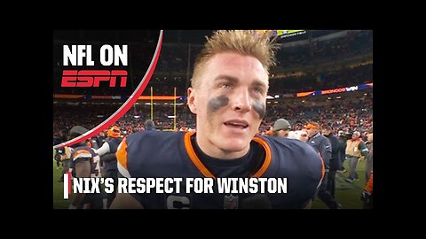 Bo Nix says it's 'all respect' for Jameis Winston after Broncos' MNF win over Browns 🤝 | NFL on ESPN