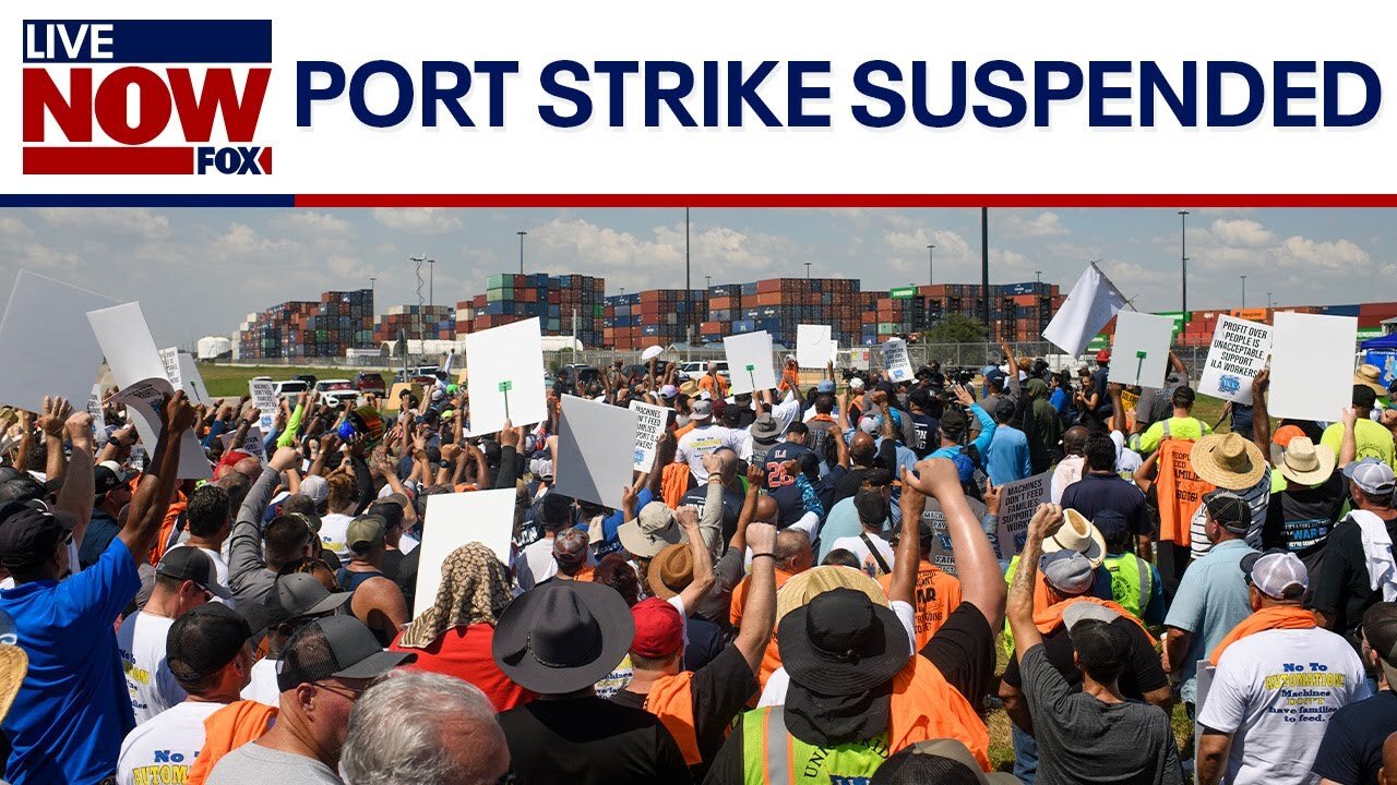 BREAKING: Port strike suspended, ILA agrees to 62% wage hike | LiveNOW from FOX