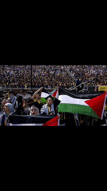Pro-Palestine protesters disrupt college commencement ceremony