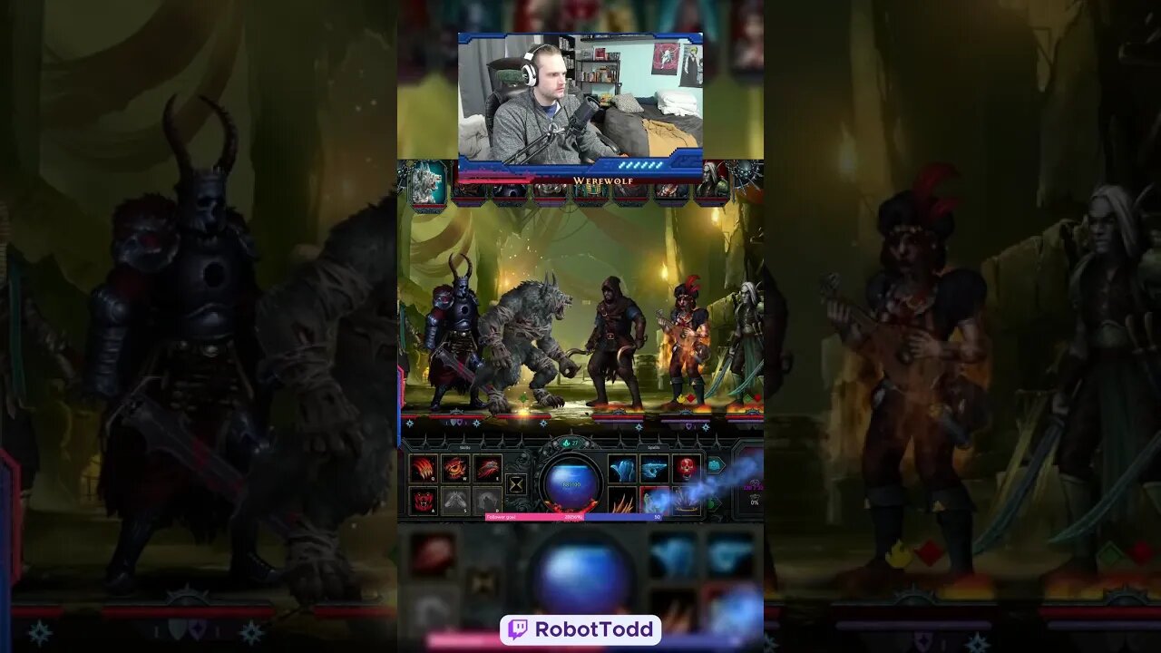 Epic damage from the wereworf in Iratus! #shorts #twitch #gamer #streamer #tiktok #Iratus