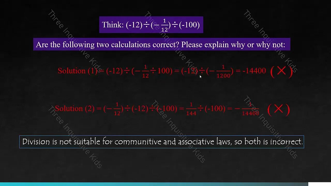 Grade 7 Math | Unit 2 | Division with Rational Numbers | Lesson 7 | Three Inquisitive Kids