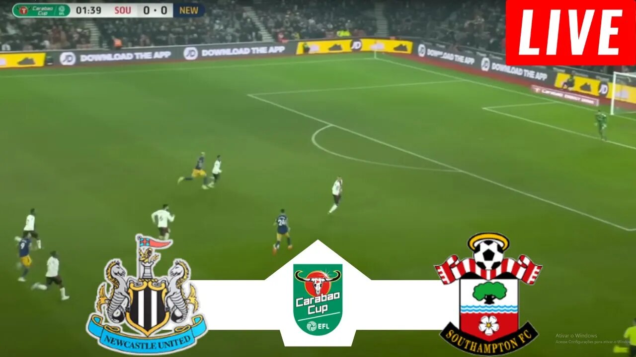 [LIVE] Newcastle vs Southampton | CARABAO EFL CUP 2023 | Match Today LIVE !