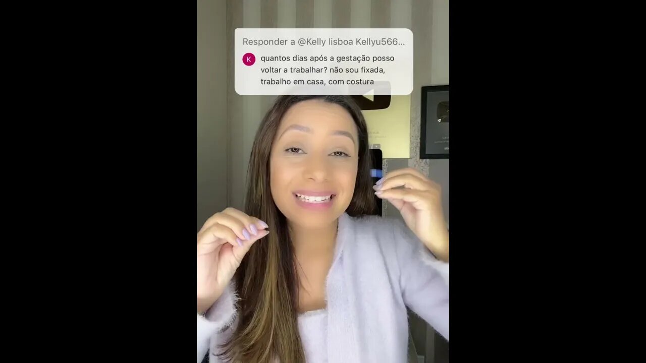 Quantos dias após o parto posso voltar a trabalhar, pois trabalho por conta