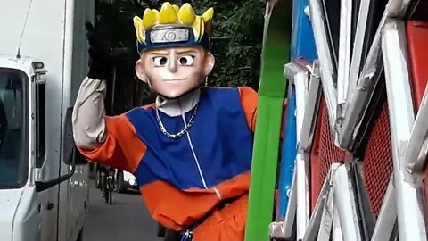 SUPER NINJA, DANÇANDO FOFÃO, BEN10 E NARUTO DE CABEÇA PARA BAIXO NA CARRETA DA ALEGRIA TRIPLO X