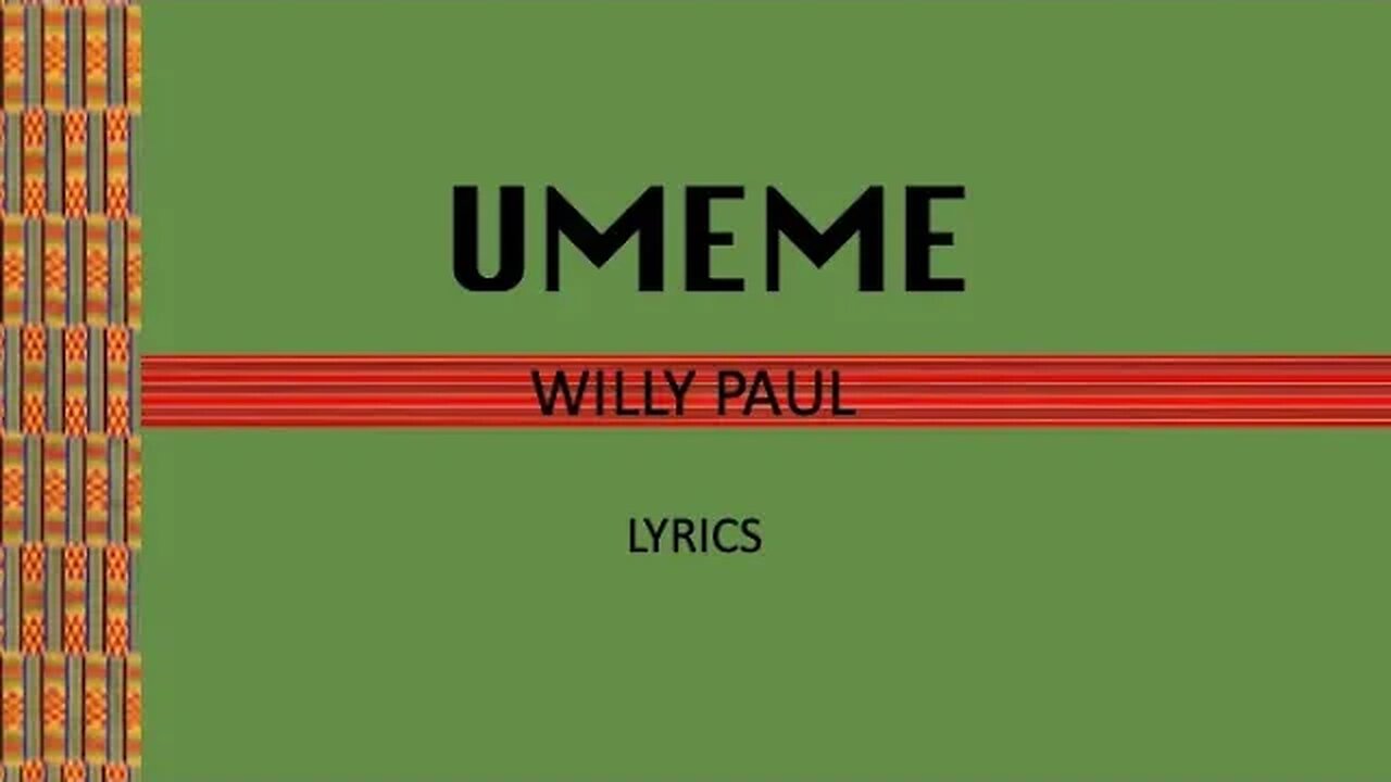 UMEME - Willy Paul (Lyrics)