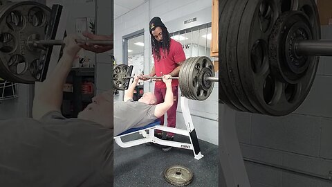 430lbs Raw Bench, 61 years old. 245lbs body weight