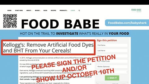 Demand Kellogg's removes toxic chemicals from children cereal!