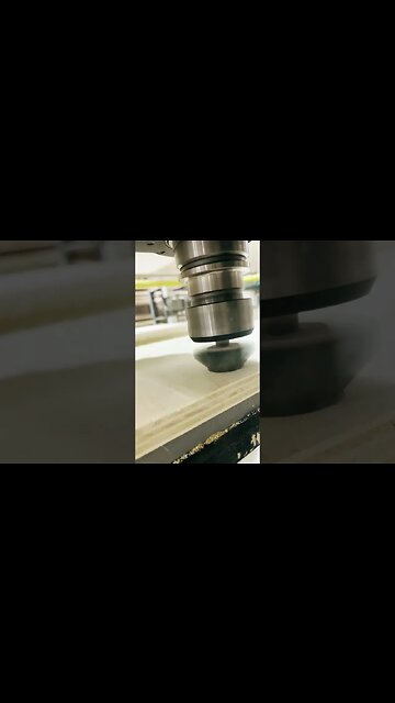 Machining cabinet parts with a V bit