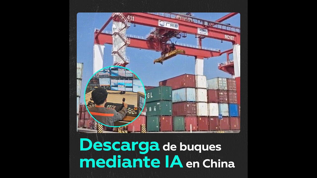 Implementan tecnología 5G para descarga remota de buques en China