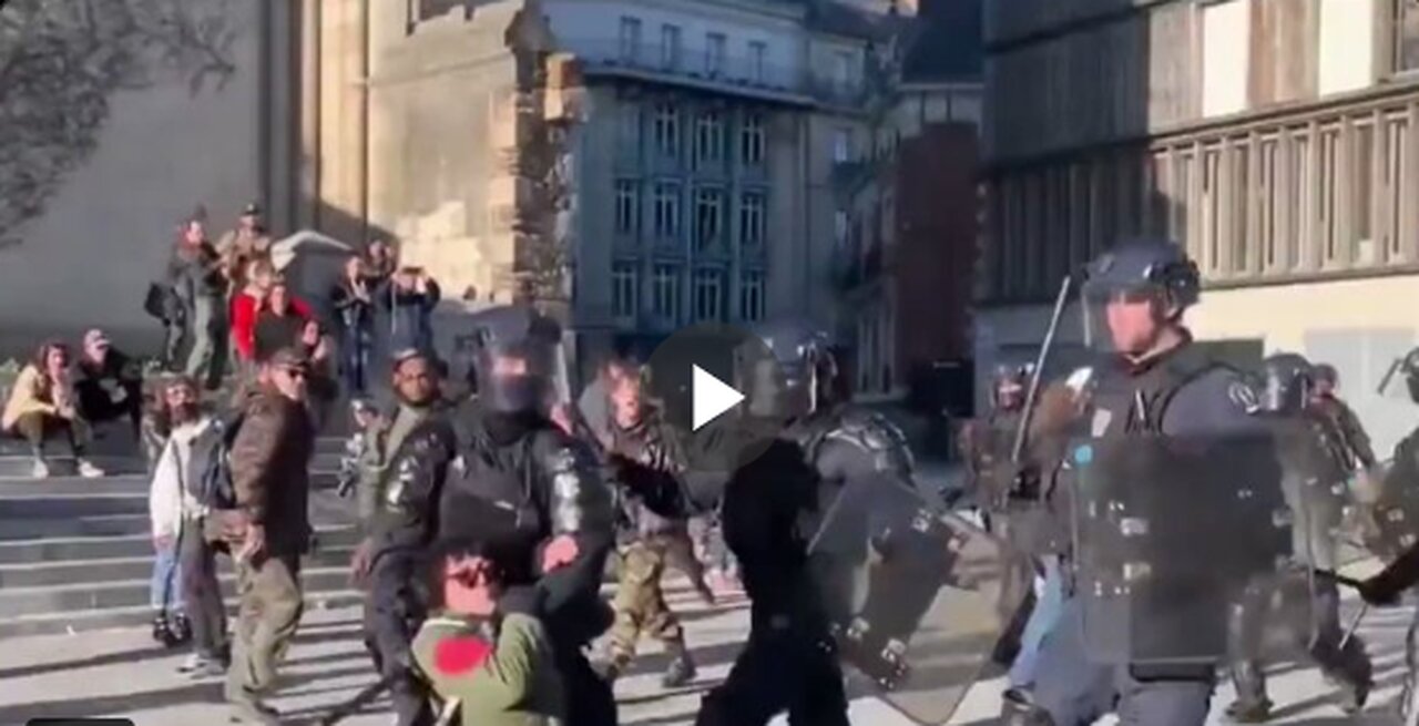 While European politicians are busy condemning Georgian police for manhandling rioters...