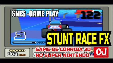 Game de corrida 3d para o Super Nintendo (STUNT RACE FX)