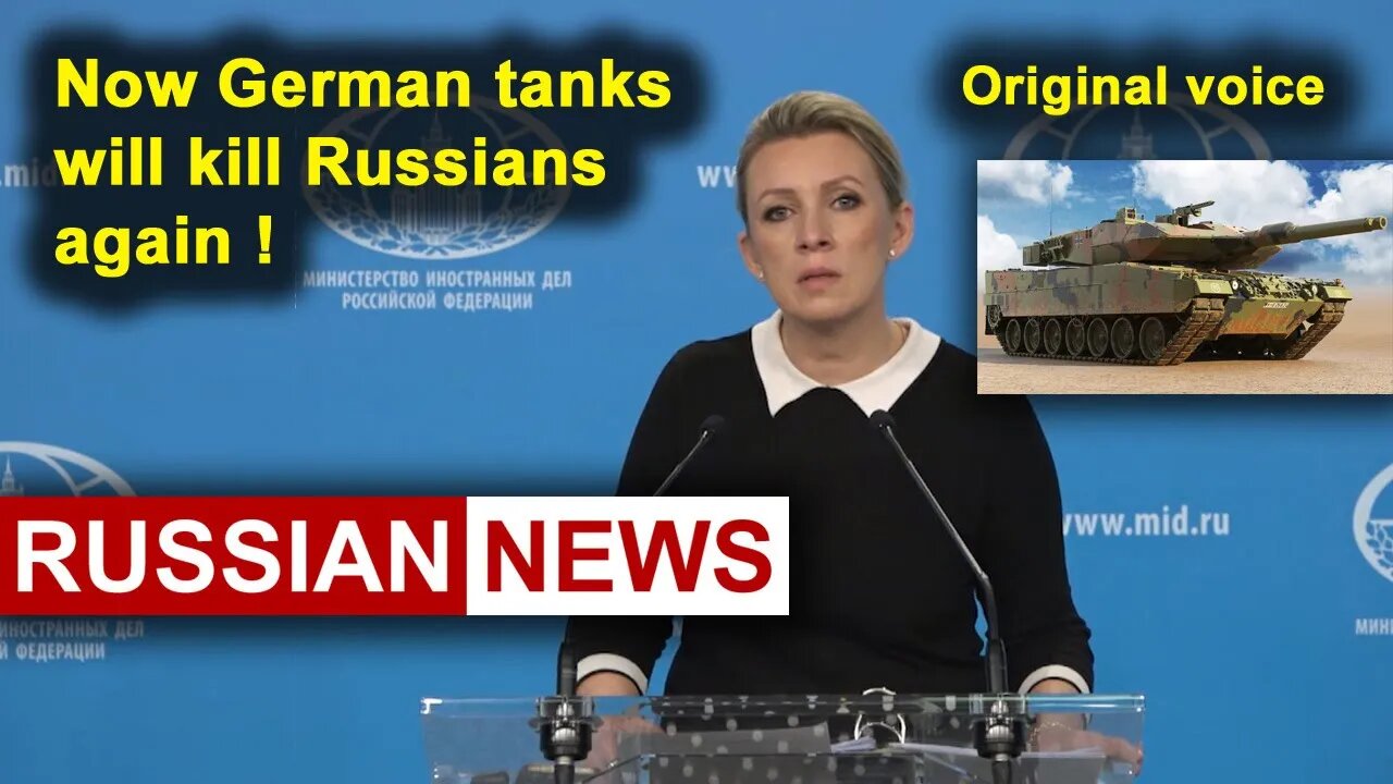 Now German Leopard tanks will kill Russians again! Zakharova, Russia, Ukraine. RU