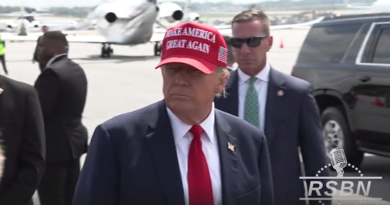 President Donald Trump Answers Media Questions in Atlanta, GA on 4/10/24