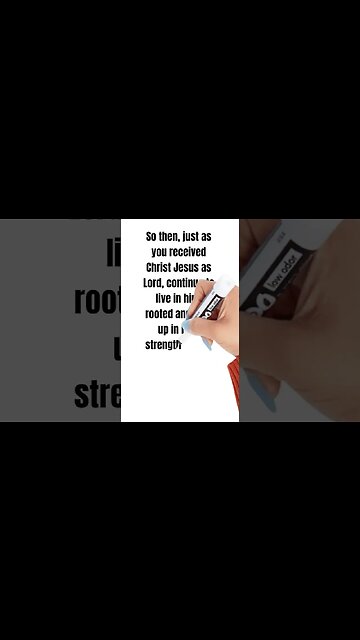 #Shorts Colossians 2:6-7