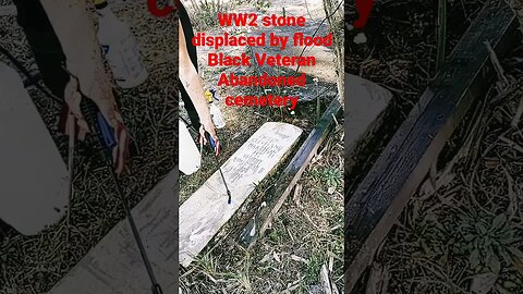 #blackcemetery #blackveteran #abandonedblackcemetery #headstonecleaning #military