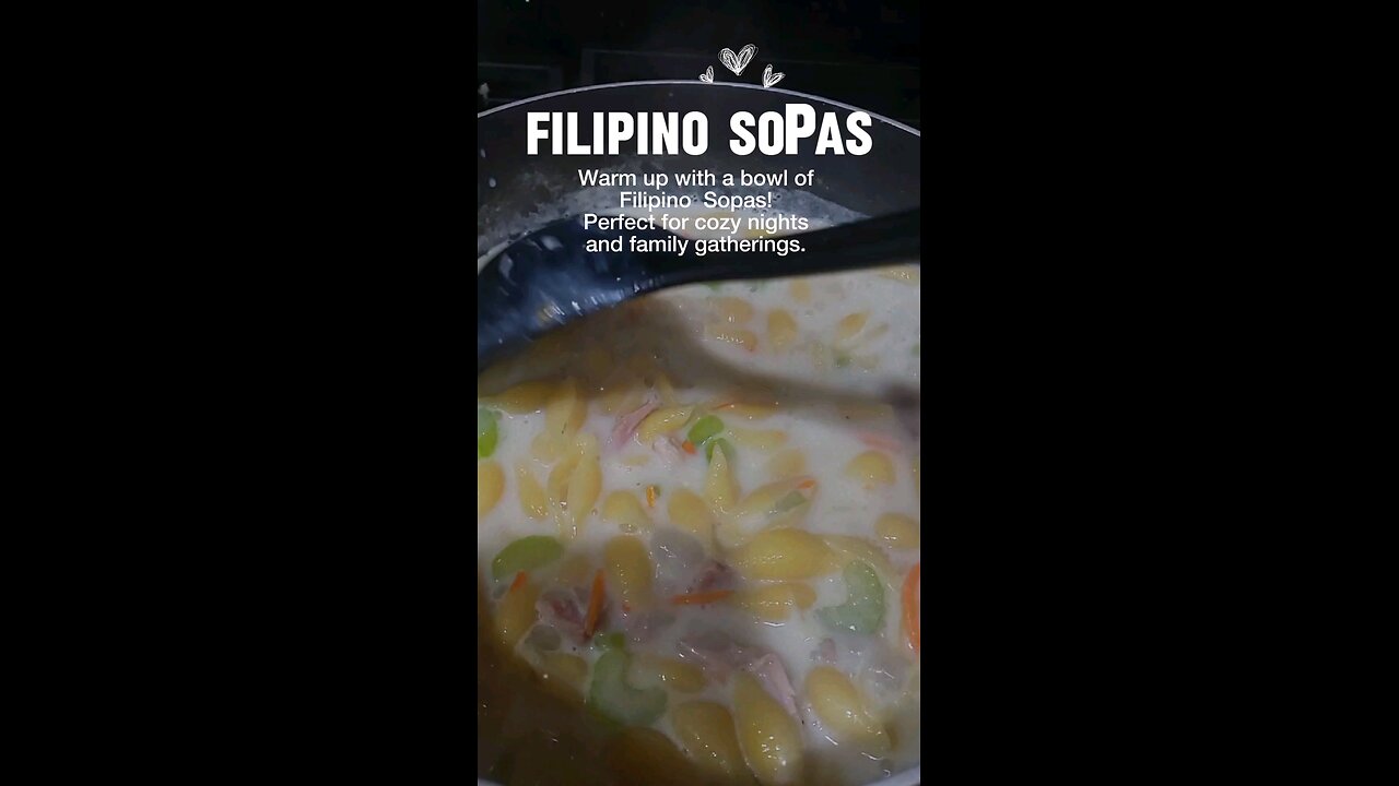 🍲 Craving comfort food? Dive into a bowl of Filipino Chicken Sopas! 🥣