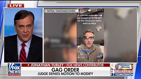 Jonathan Turley: What Is Judge Merchan Protecting Michael Cohen From?